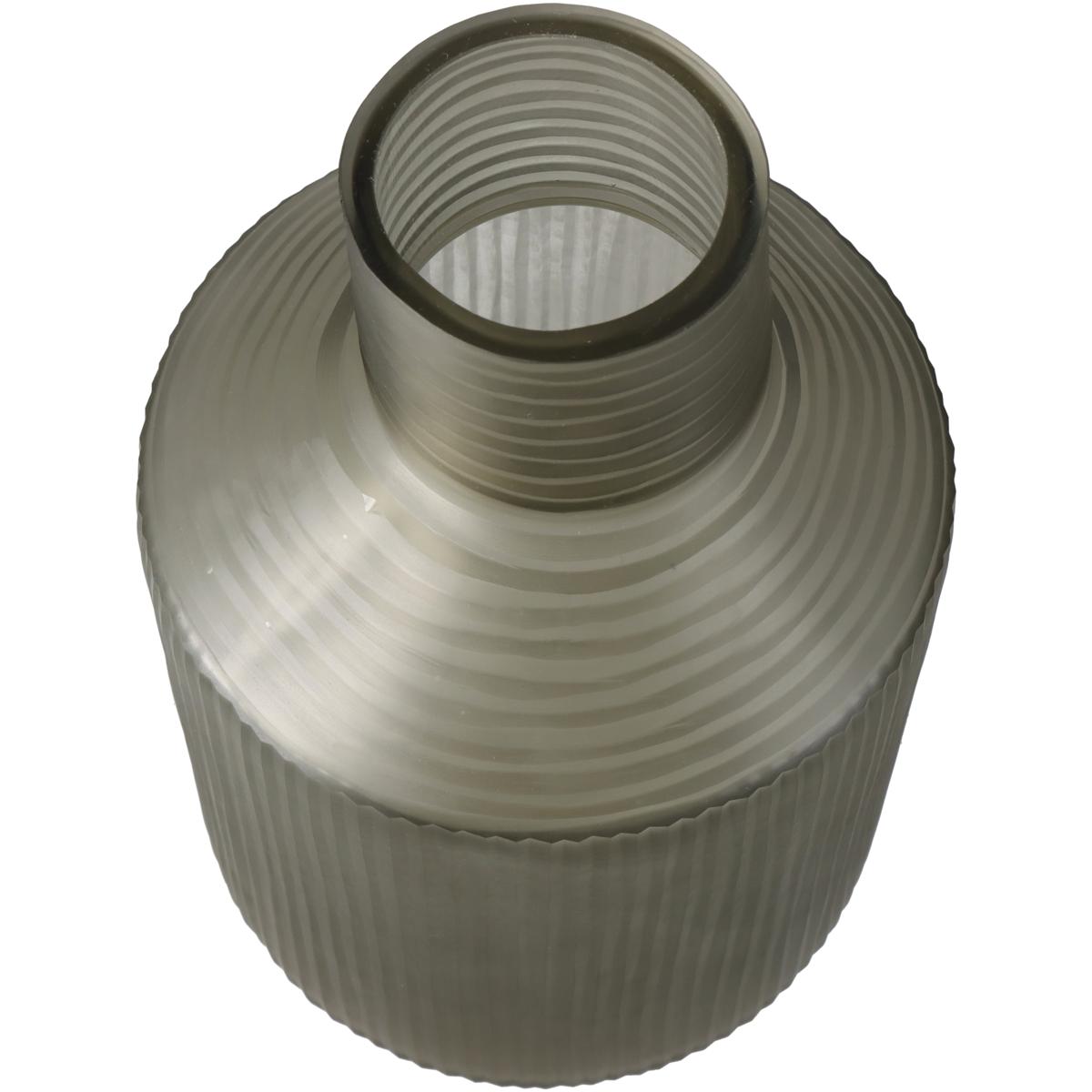 Βάζο ArteLibre Καφέ Γυαλί 17.5x17.5x35cm - Hippiehome.gr