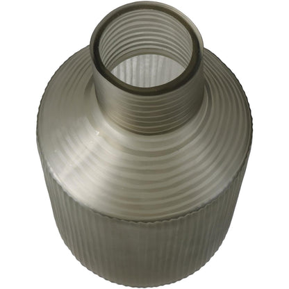 Βάζο ArteLibre Καφέ Γυαλί 17.5x17.5x35cm - Hippiehome.gr