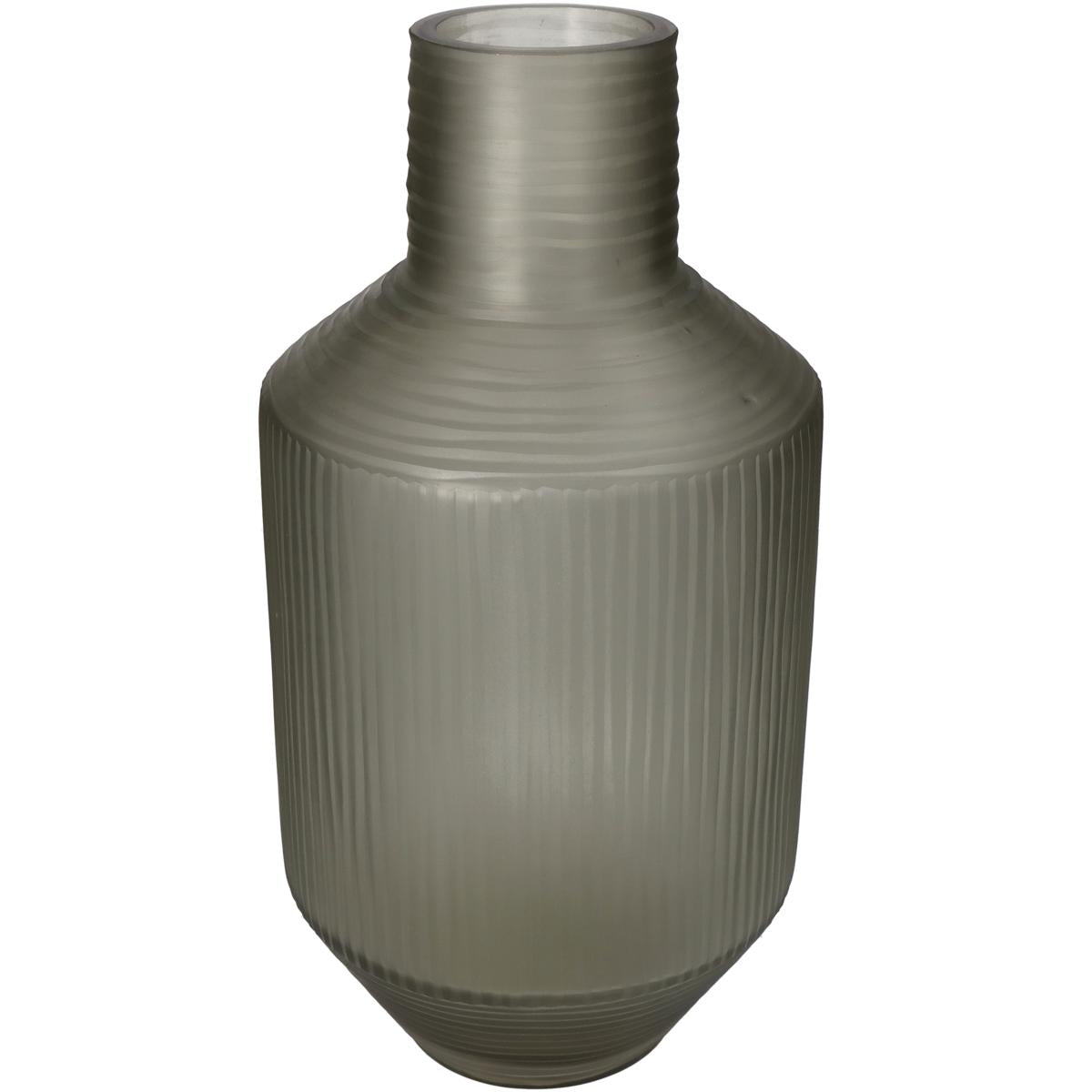 Βάζο ArteLibre Καφέ Γυαλί 17.5x17.5x35cm - Hippiehome.gr