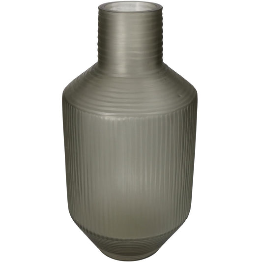 Βάζο ArteLibre Καφέ Γυαλί 17.5x17.5x35cm - Hippiehome.gr