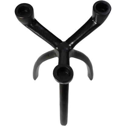 Κηροπήγιο ArteLibre Μαύρο Αλουμίνιο 18x18x30.5cm - Hippiehome.gr