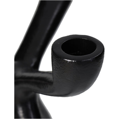 Κηροπήγιο ArteLibre Μαύρο Αλουμίνιο 18x18x30.5cm - Hippiehome.gr