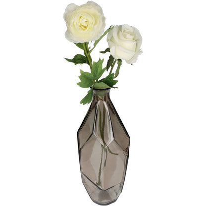 Βάζο ArteLibre Καφέ Ανακυκλωμένο Γυαλί 13x13x31cm - Hippiehome.gr