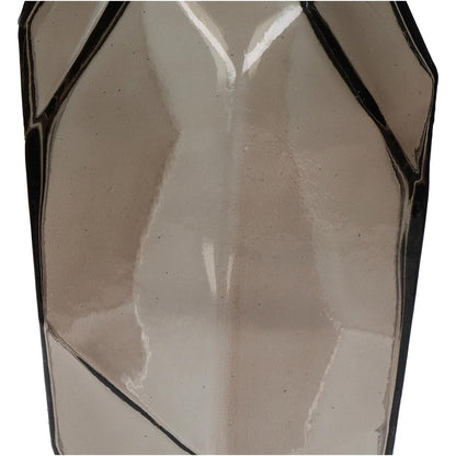 Βάζο ArteLibre Καφέ Ανακυκλωμένο Γυαλί 13x13x31cm - Hippiehome.gr