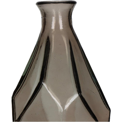 Βάζο ArteLibre Καφέ Ανακυκλωμένο Γυαλί 13x13x31cm - Hippiehome.gr