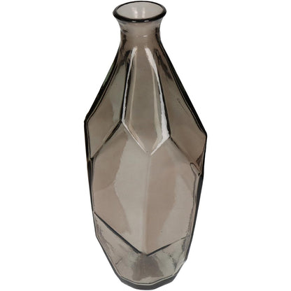 Βάζο ArteLibre Καφέ Ανακυκλωμένο Γυαλί 13x13x31cm - Hippiehome.gr
