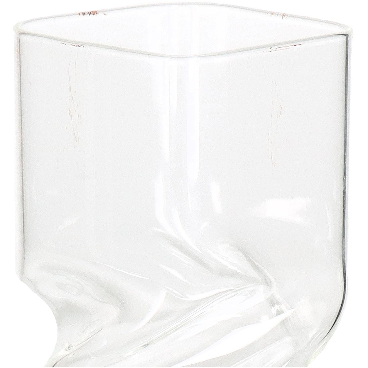 Βάζο ArteLibre Διάφανο Γυαλί 9.5x9.5x25cm - Hippiehome.gr