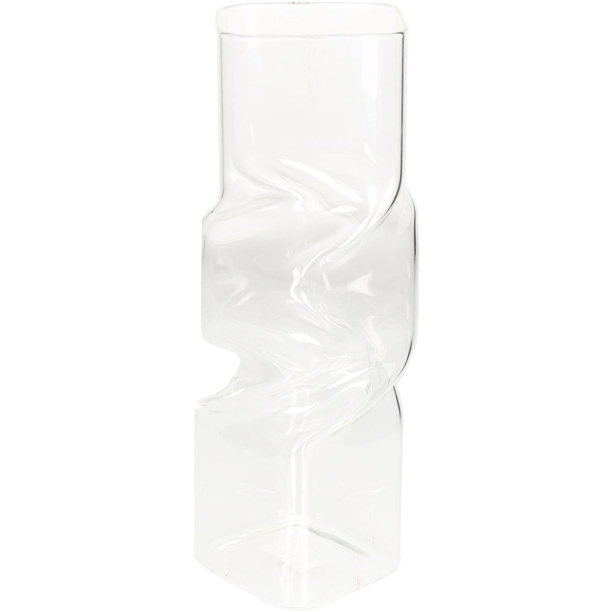 Βάζο ArteLibre Διάφανο Γυαλί 9.5x9.5x25cm - Hippiehome.gr
