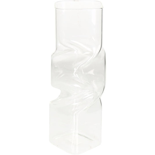 Βάζο ArteLibre Διάφανο Γυαλί 9.5x9.5x25cm - Hippiehome.gr