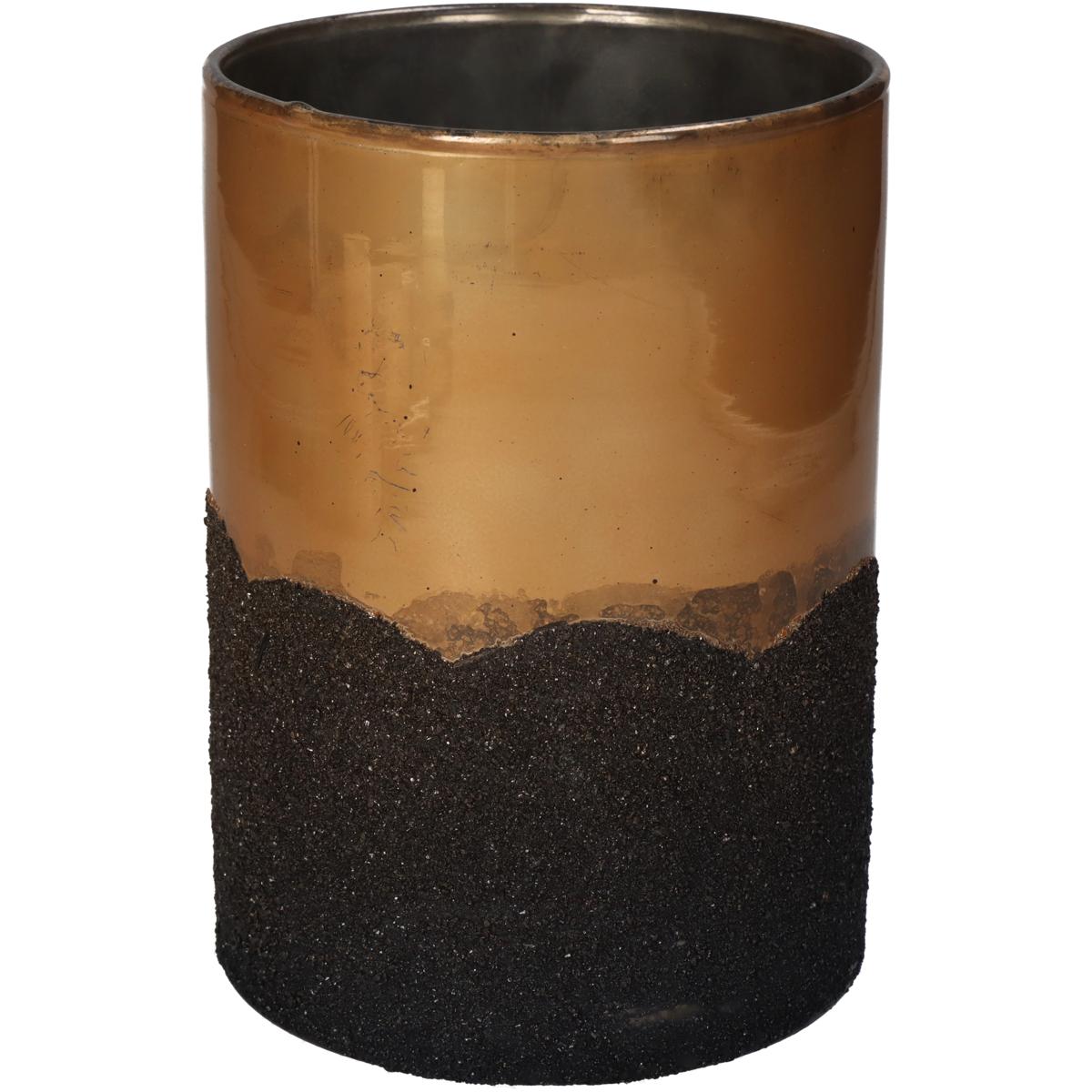 Κηροπήγιο ArteLibre Χρυσό Γυαλί 12x12x17cm - Hippiehome.gr