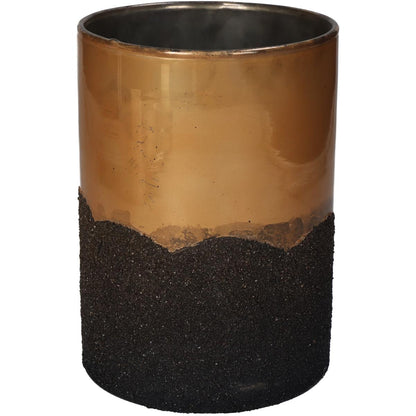 Κηροπήγιο ArteLibre Χρυσό Γυαλί 12x12x17cm - Hippiehome.gr