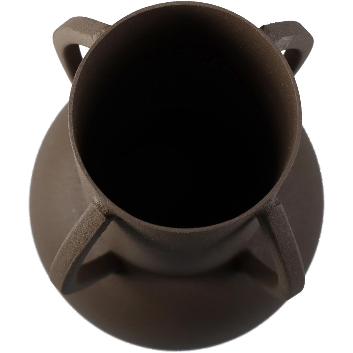 Βάζο ArteLibre Καφέ Μέταλλο 11x11x24cm - Hippiehome.gr