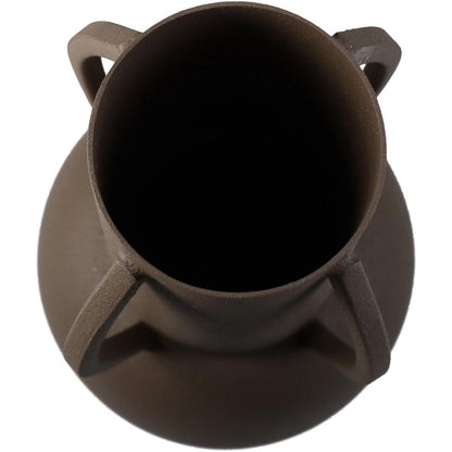 Βάζο ArteLibre Καφέ Μέταλλο 11x11x24cm - Hippiehome.gr