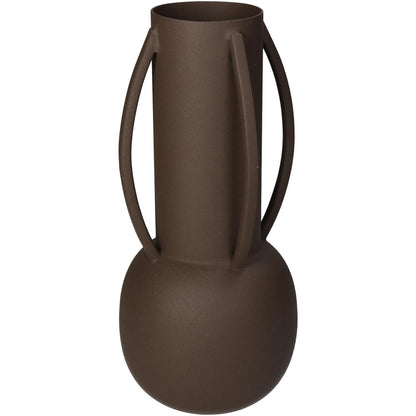 Βάζο ArteLibre Καφέ Μέταλλο 11x11x24cm - Hippiehome.gr