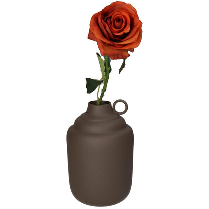 Βάζο ArteLibre Καφέ Μέταλλο 13x13x19.5cm - Hippiehome.gr