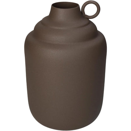 Βάζο ArteLibre Καφέ Μέταλλο 13x13x19.5cm - Hippiehome.gr
