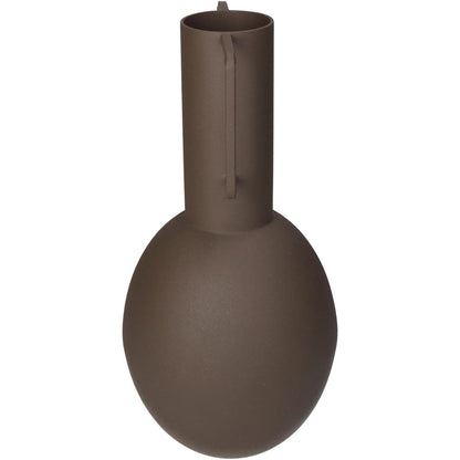 Βάζο ArteLibre Καφέ Μέταλλο 13x13x27cm - Hippiehome.gr