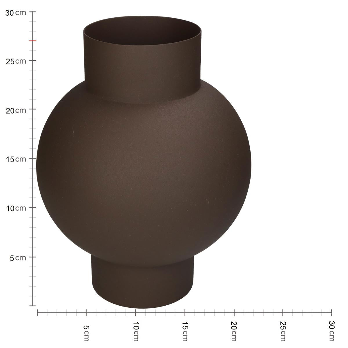 Βάζο ArteLibre Καφέ Μέταλλο 20x20x27cm - Hippiehome.gr