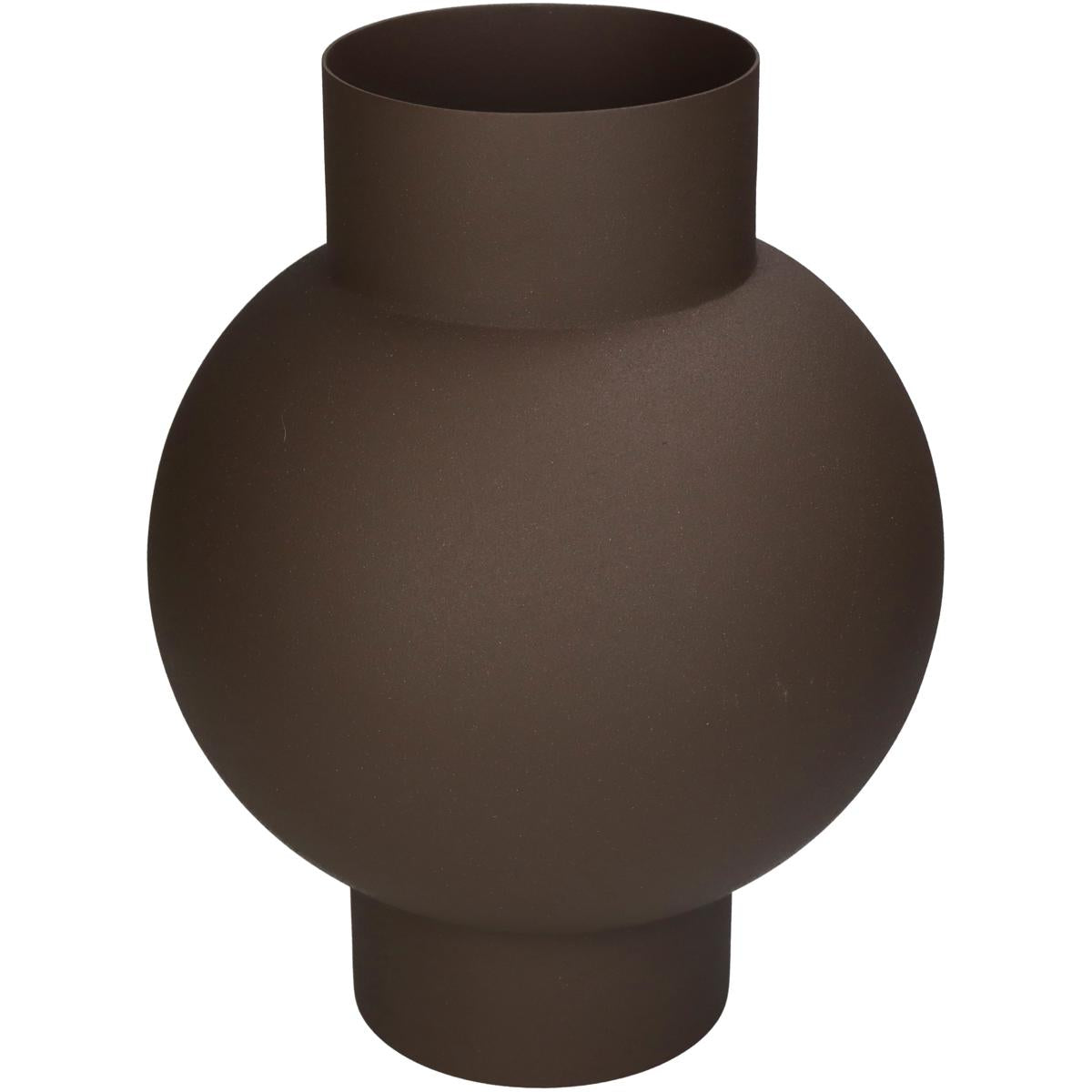 Βάζο ArteLibre Καφέ Μέταλλο 20x20x27cm - Hippiehome.gr