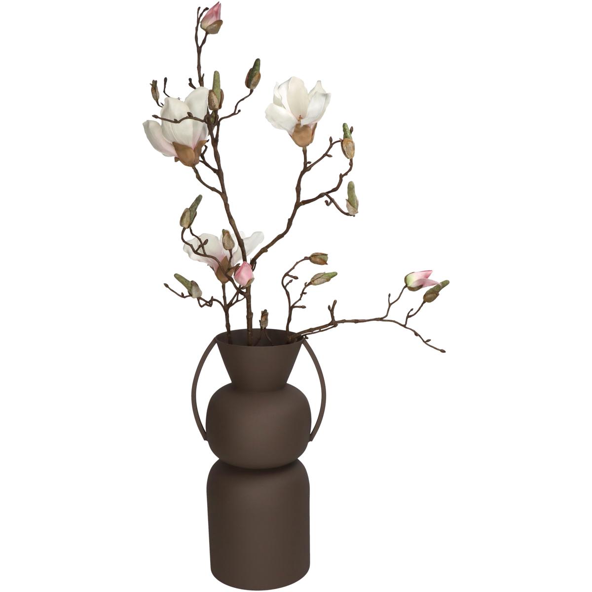 Βάζο ArteLibre Καφέ Μέταλλο 19x15.5x34cm - Hippiehome.gr