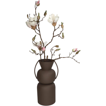 Βάζο ArteLibre Καφέ Μέταλλο 19x15.5x34cm - Hippiehome.gr