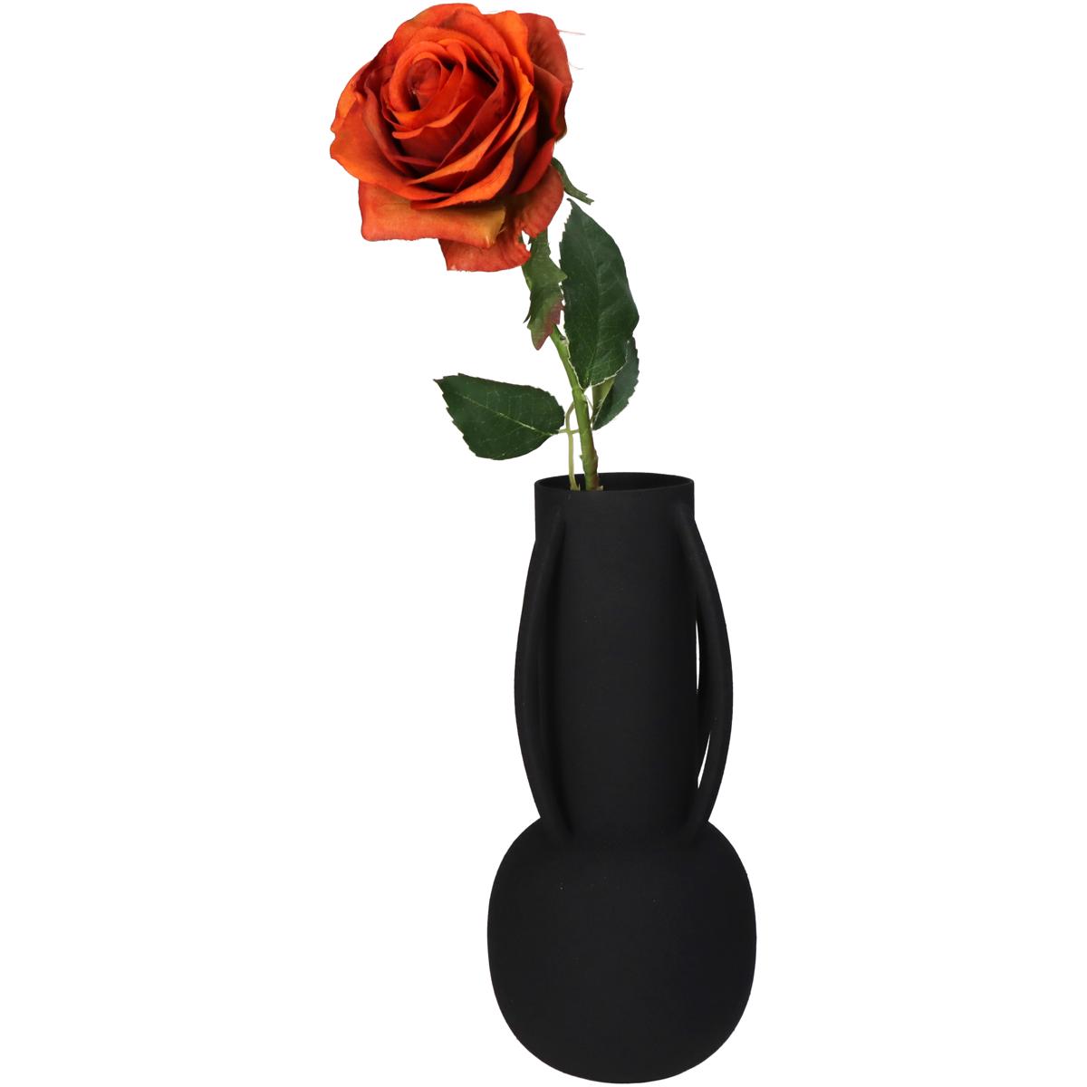 Βάζο ArteLibre Μαύρο Μέταλλο 11x11x24cm - Hippiehome.gr