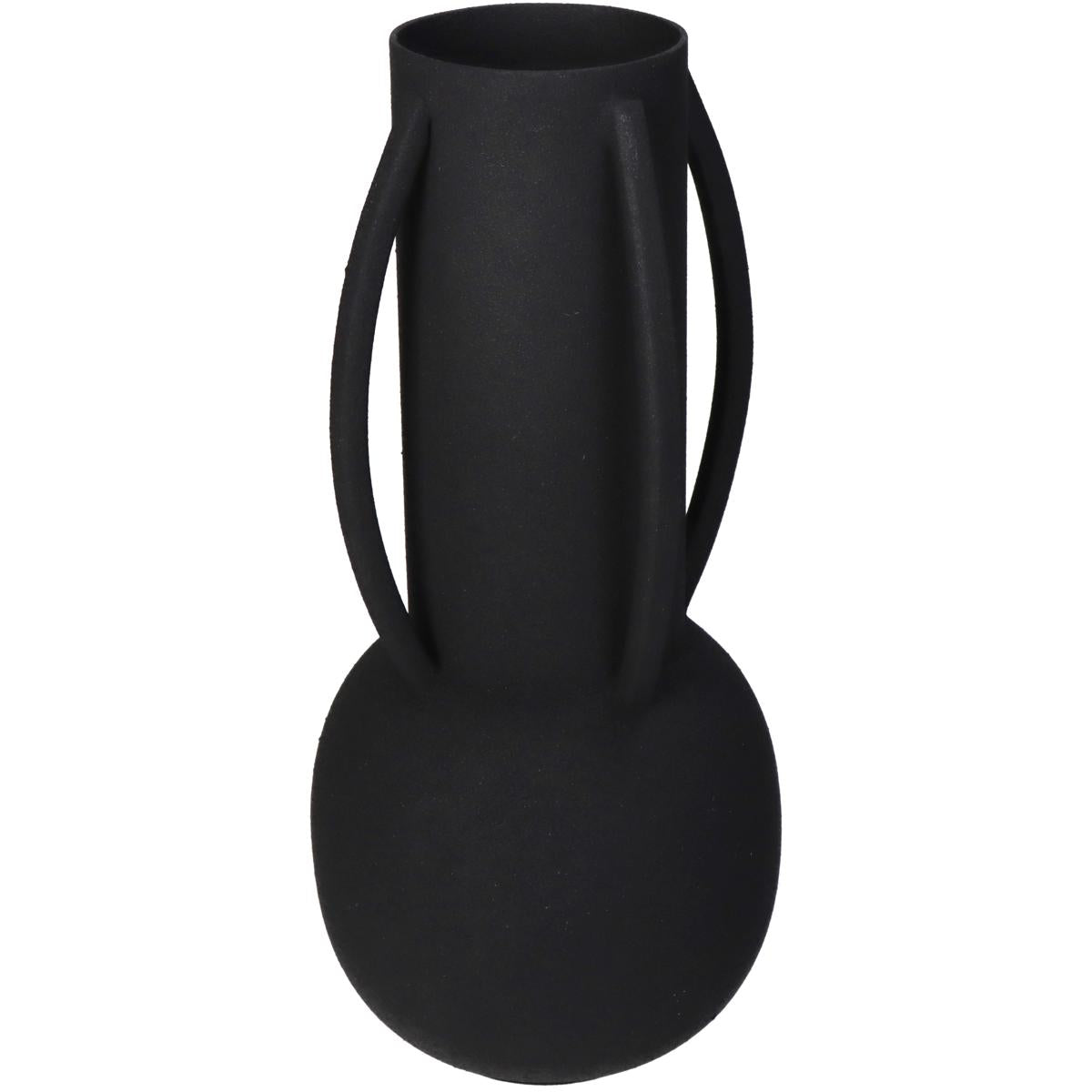 Βάζο ArteLibre Μαύρο Μέταλλο 11x11x24cm - Hippiehome.gr