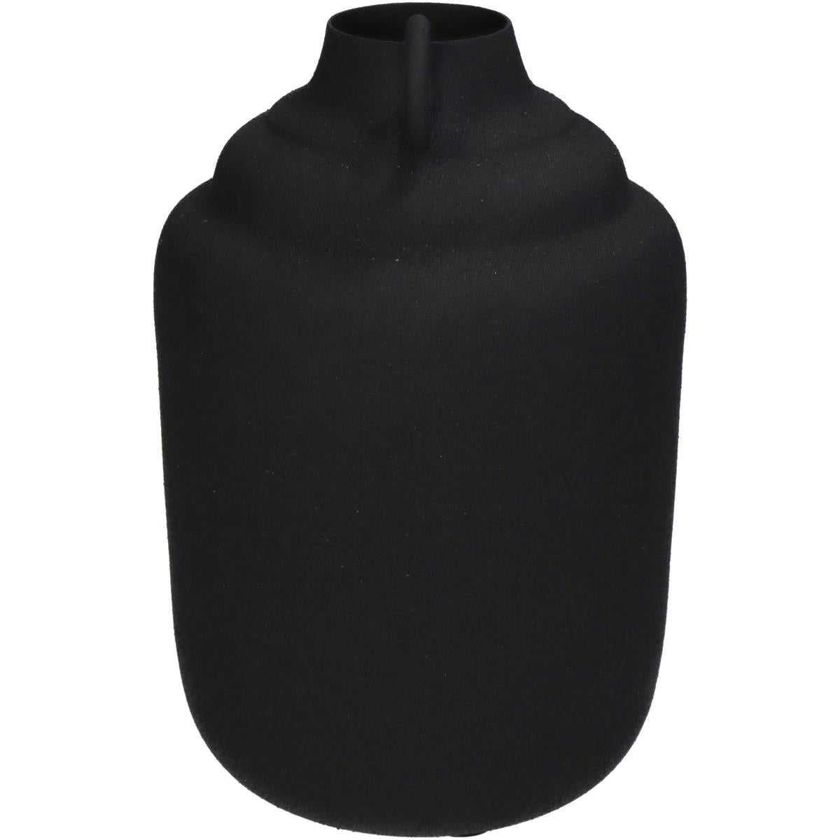 Βάζο ArteLibre Μαύρο Μέταλλο 13x13x19.5cm - Hippiehome.gr