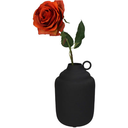 Βάζο ArteLibre Μαύρο Μέταλλο 13x13x19.5cm - Hippiehome.gr