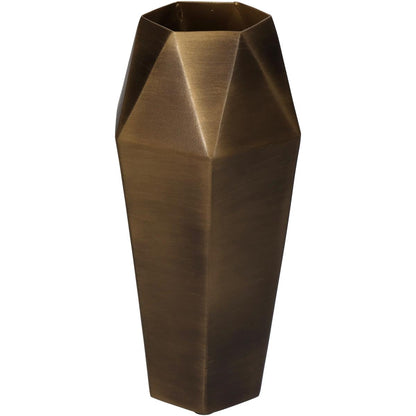 Βάζο ArteLibre Μπρονζέ Μέταλλο 11.5x11.5x25.5cm - Hippiehome.gr