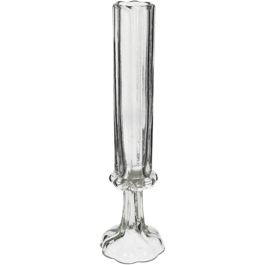 Βάζο ArteLibre Φλάουτο Χειροποίητο Διάφανο Γυαλί 8.5x8.5x33cm - Hippiehome.gr