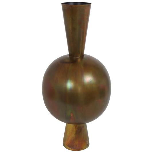 Βάζο ArteLibre Μπρονζέ Μέταλλο 40x40x85cm - Hippiehome.gr