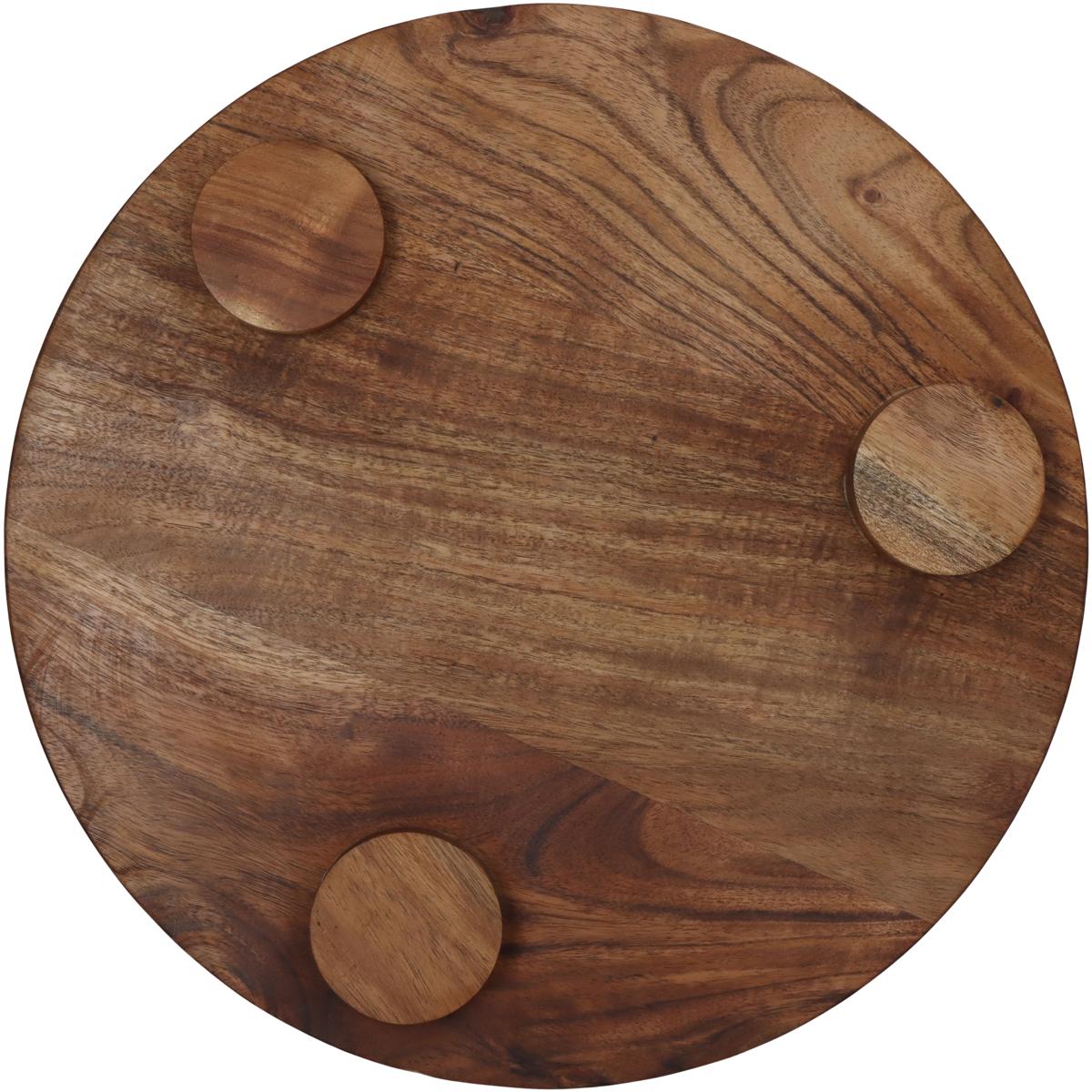 Δίσκος ArteLibre Καφέ Ξύλο 35x35x4.4cm - Hippiehome.gr