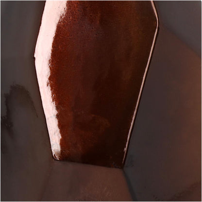 Βάζο ArteLibre Μπρονζέ Ανακυκλωμένο Γυαλί 13x13xx31cm - Hippiehome.gr