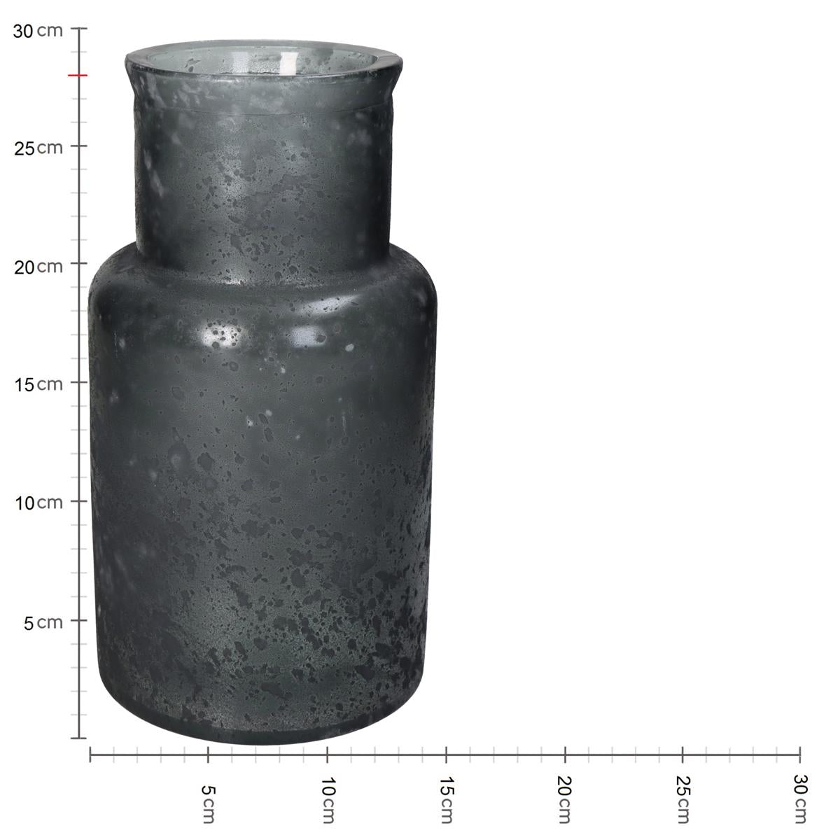 Βάζο ArteLibre Γκρι Ανακυκλωμένο Γυαλί 15x15x28cm - Hippiehome.gr