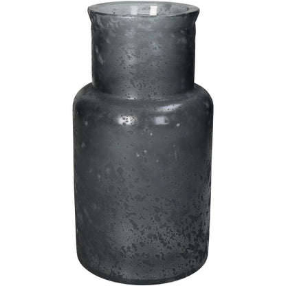 Βάζο ArteLibre Γκρι Ανακυκλωμένο Γυαλί 15x15x28cm - Hippiehome.gr