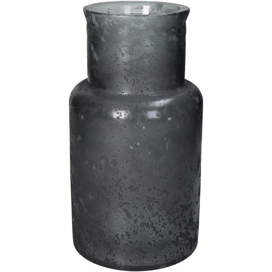 Βάζο ArteLibre Γκρι Ανακυκλωμένο Γυαλί 15x15x28cm - Hippiehome.gr