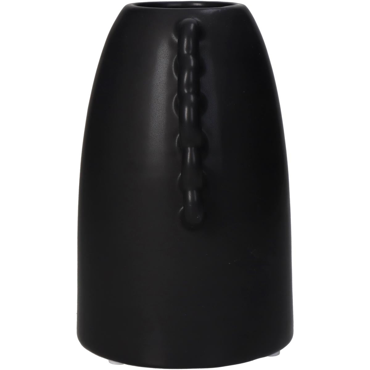 Βάζο ArteLibre Μαύρο Κεραμικό 14.3x11x17cm - Hippiehome.gr