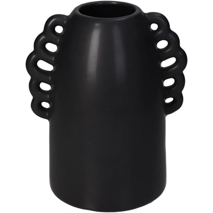 Βάζο ArteLibre Μαύρο Κεραμικό 14.3x11x17cm - Hippiehome.gr