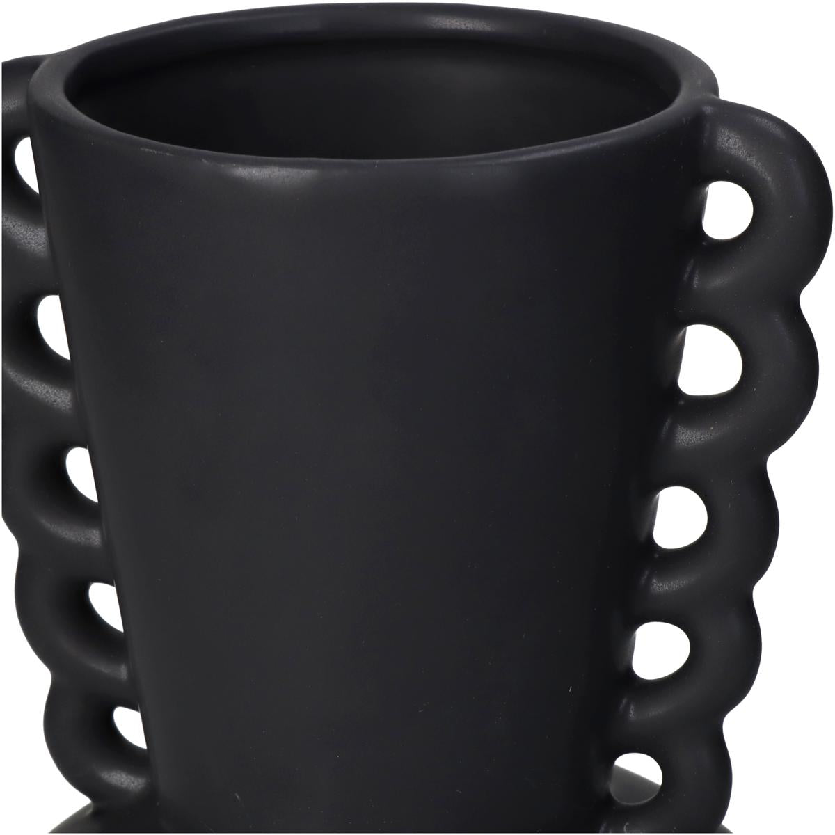 Βάζο ArteLibre Μαύρο Κεραμικό 13.7x13.7x22cm - Hippiehome.gr