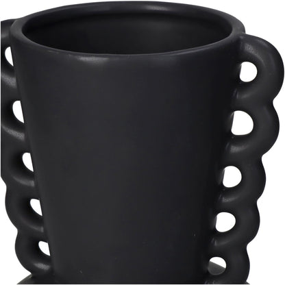 Βάζο ArteLibre Μαύρο Κεραμικό 13.7x13.7x22cm - Hippiehome.gr
