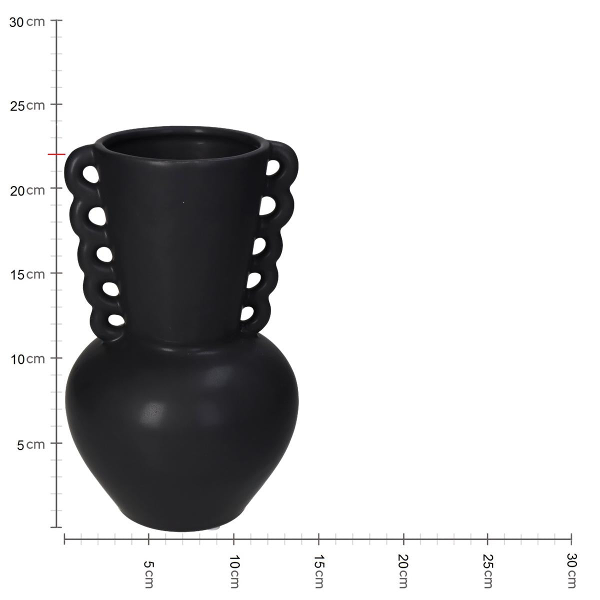Βάζο ArteLibre Μαύρο Κεραμικό 13.7x13.7x22cm - Hippiehome.gr