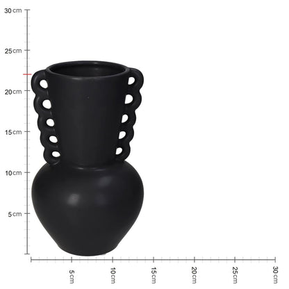 Βάζο ArteLibre Μαύρο Κεραμικό 13.7x13.7x22cm - Hippiehome.gr