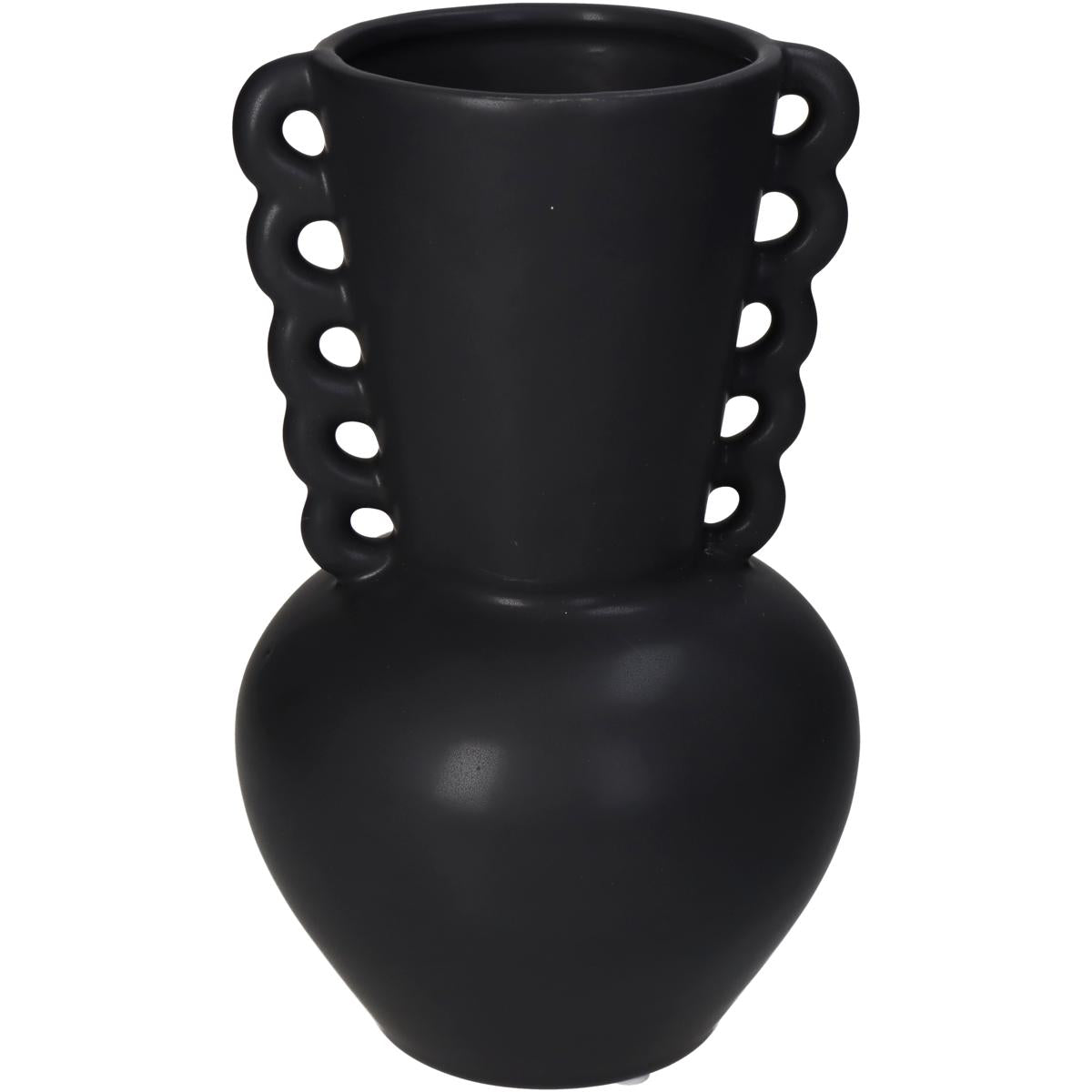Βάζο ArteLibre Μαύρο Κεραμικό 13.7x13.7x22cm - Hippiehome.gr