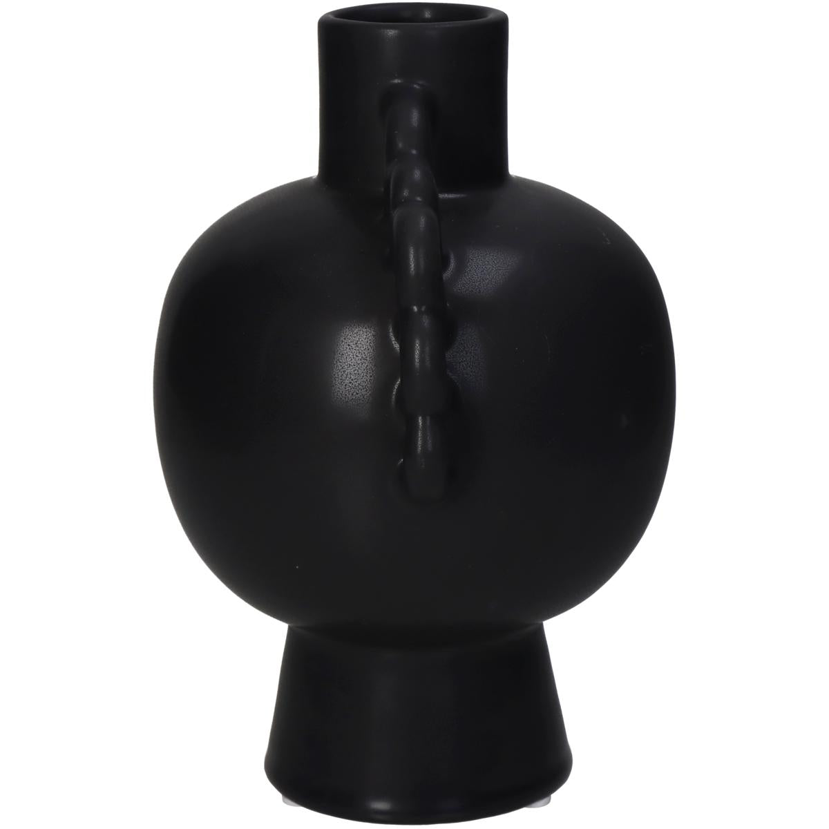 Βάζο ArteLibre Μαύρο Κεραμικό 17.4x13.7x20.5cm - Hippiehome.gr