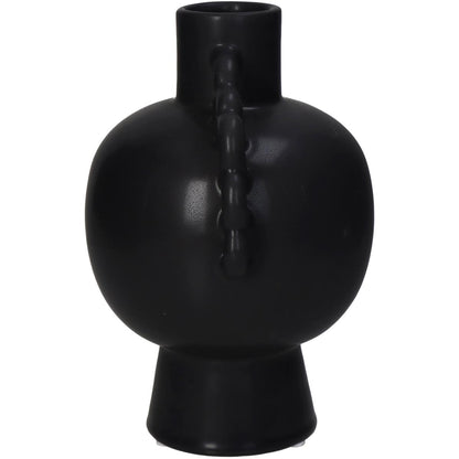 Βάζο ArteLibre Μαύρο Κεραμικό 17.4x13.7x20.5cm - Hippiehome.gr