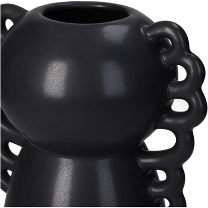 Βάζο ArteLibre Μαύρο Κεραμικό 15.7x11.8x24.5cm - Hippiehome.gr