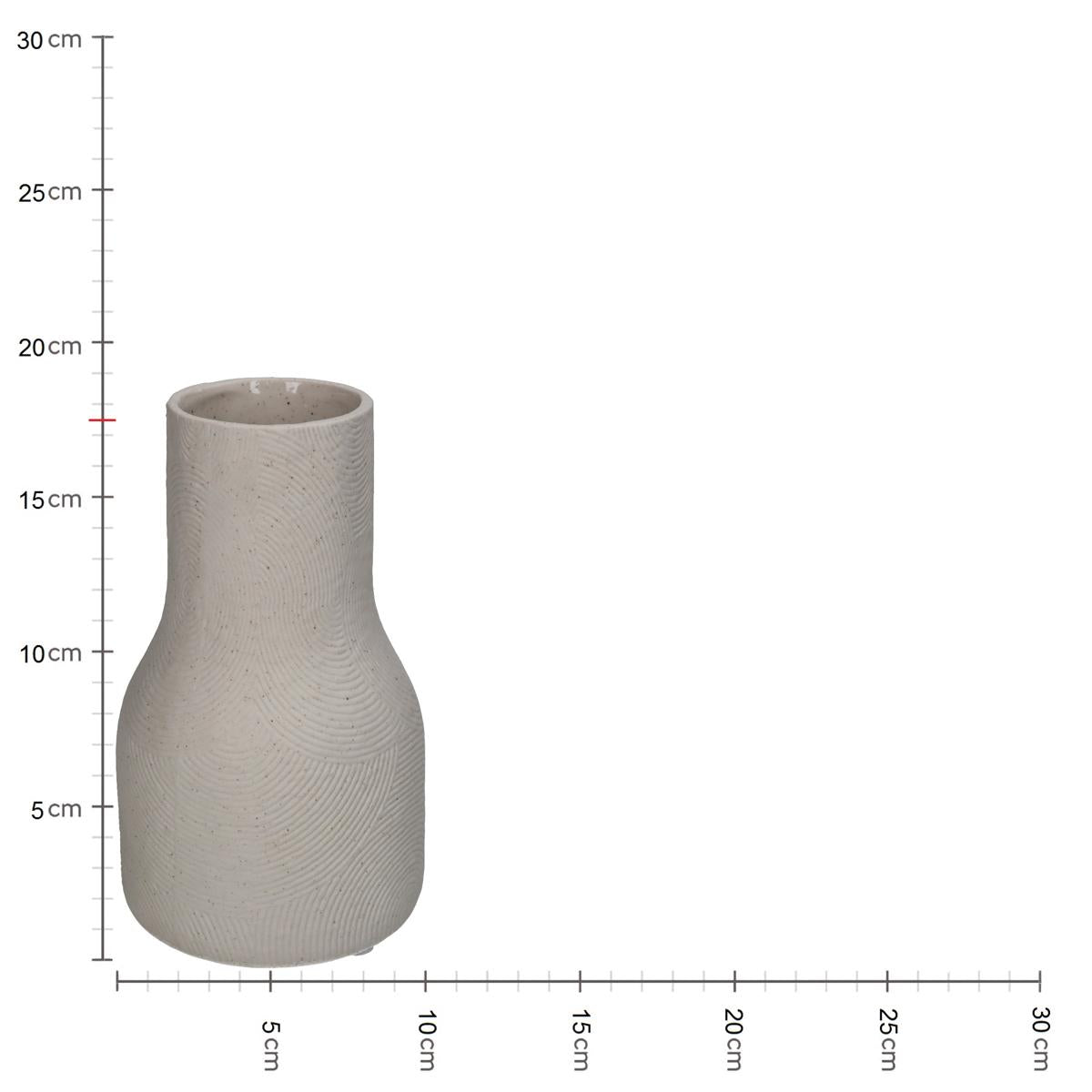 Βάζο ArteLibre Λευκό Πορσελάνη 10.2x10.2x17.8cm - Hippiehome.gr