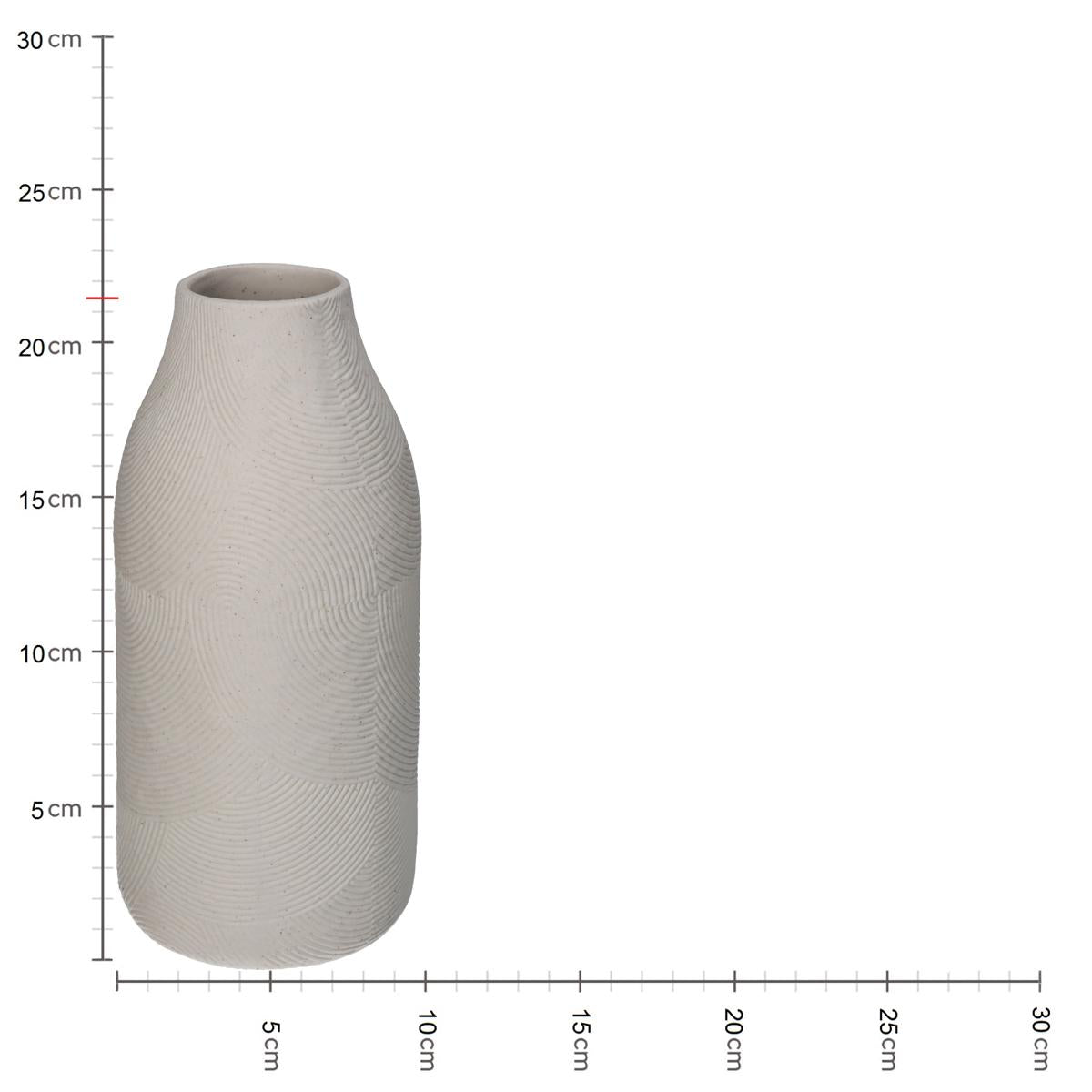 Βάζο ArteLibre Λευκό Πορσελάνη 9.9x9.9x21.4cm - Hippiehome.gr