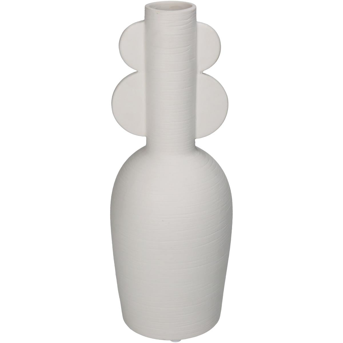 Βάζο ArteLibre Λευκό Πορσελάνη 10.6x10.6x28cm - Hippiehome.gr